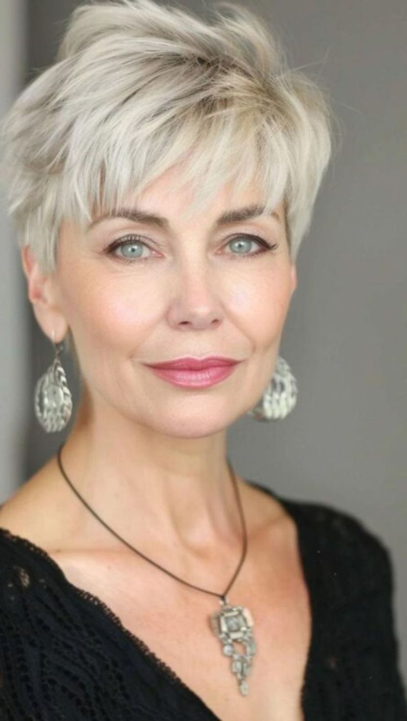 Pixie Cut with Bangs