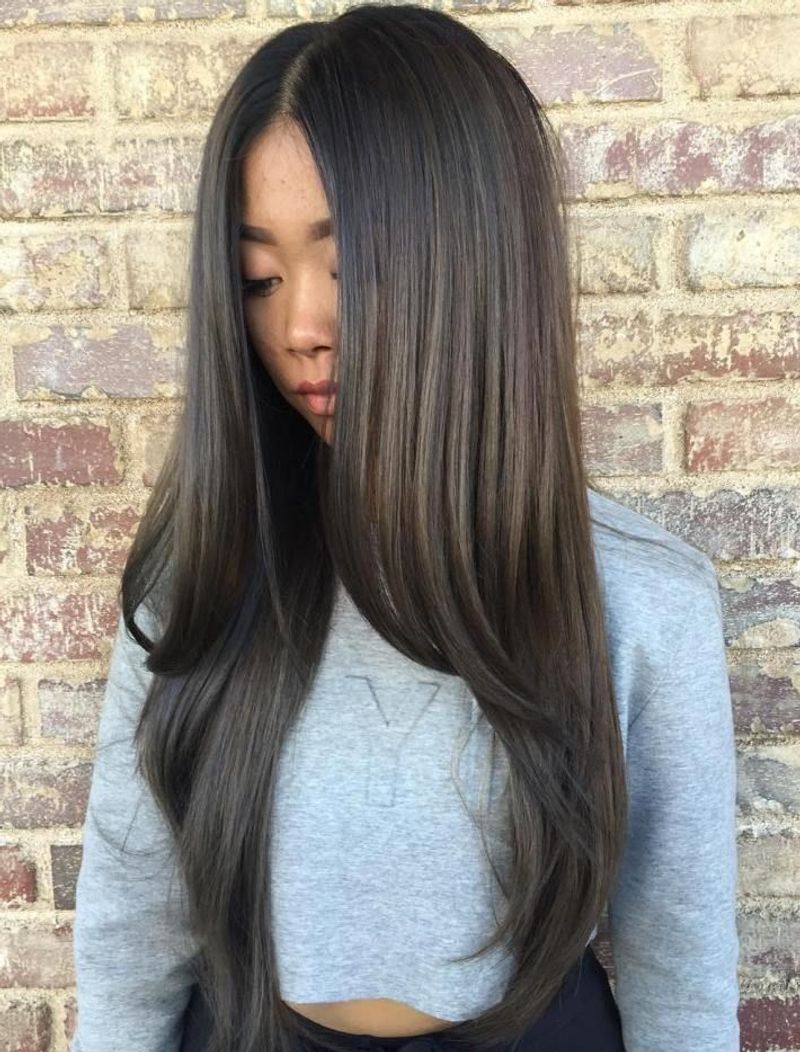 Rectangular Face: Chinese Straight Long Hair