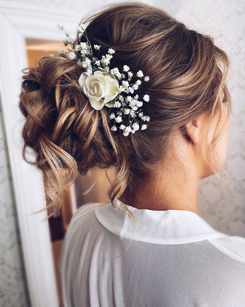 Floral Accent Updo