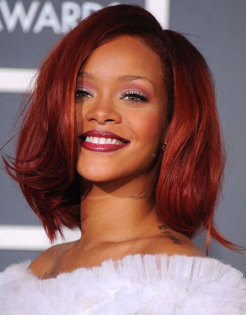 Rihanna's Red Bob