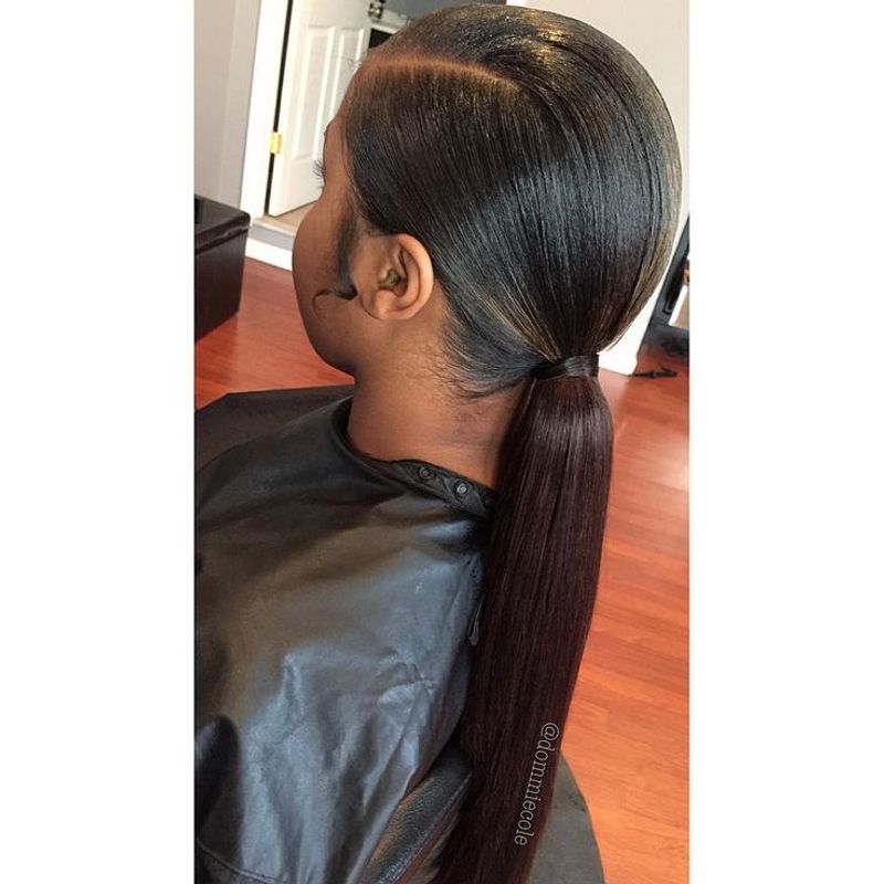 Sleek Low Ponytail