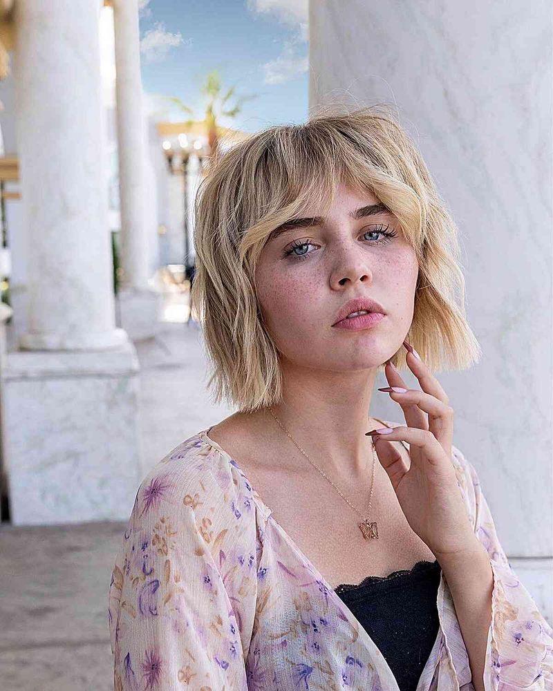 Shaggy Bob with Baby Bangs