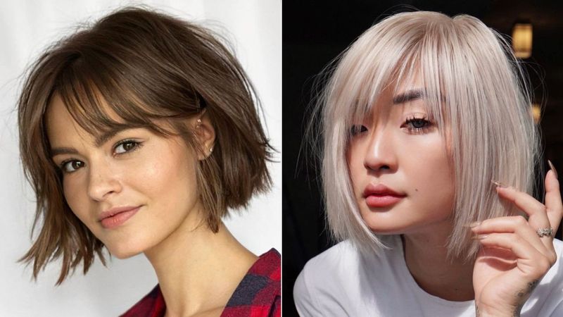 Bob with Layered Fringe