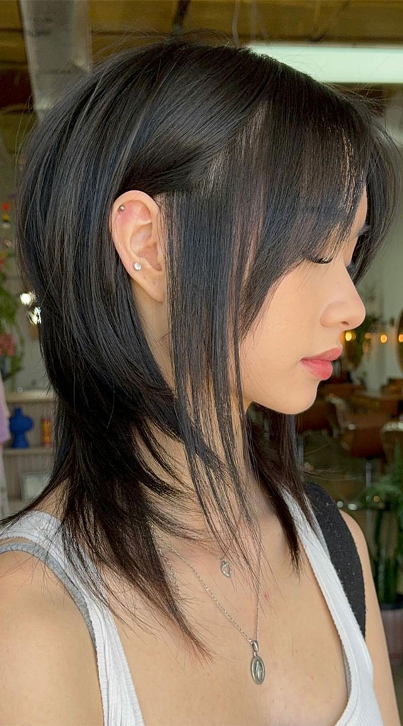 Asymmetrical Hush Cut with Volume