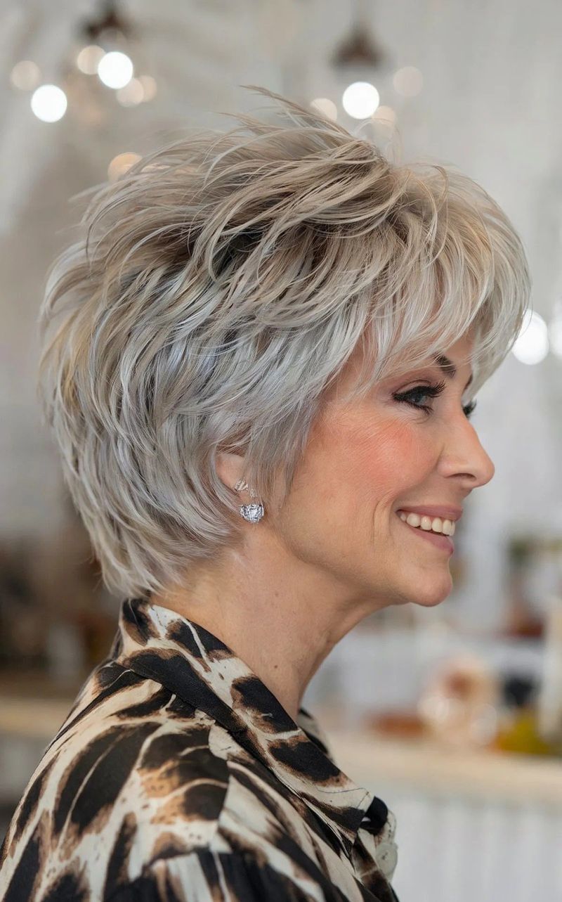 Short Feathered Cut