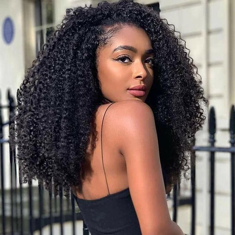 Side Part Afro