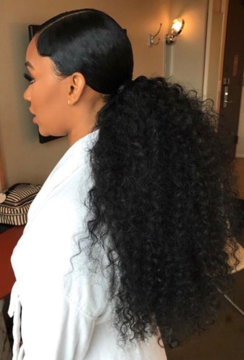 Sleek Low Ponytail