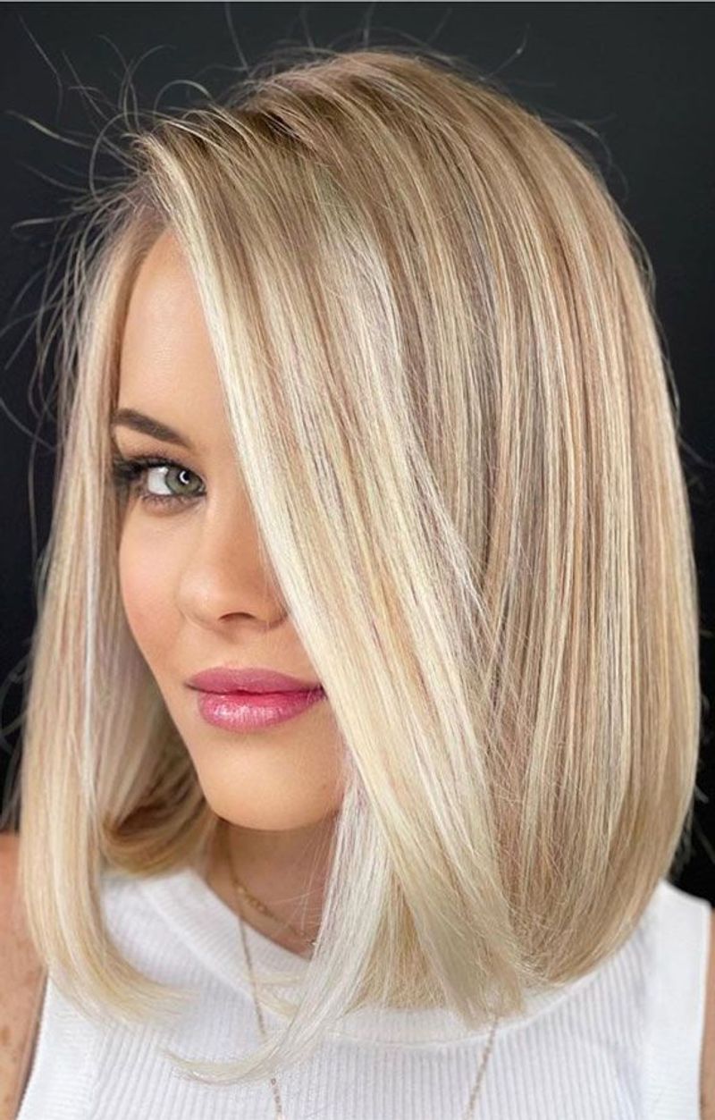 Long Bob with Highlights