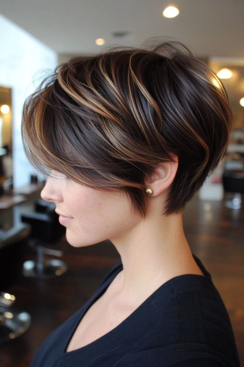 Sleek Layered Pixie