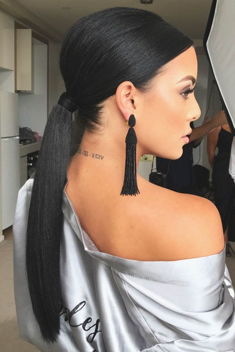 Sleek Low Ponytail