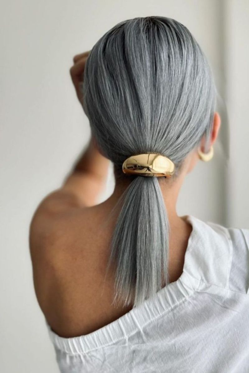 Sleek Low Ponytail