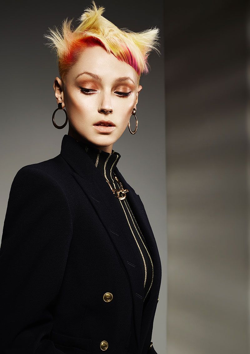 Glass Mohawk with a Modern Edge