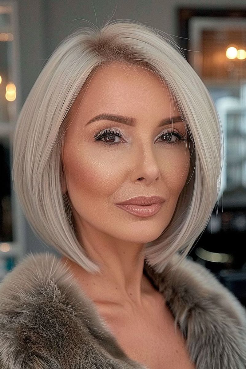 Sleek Side-Parted Bob