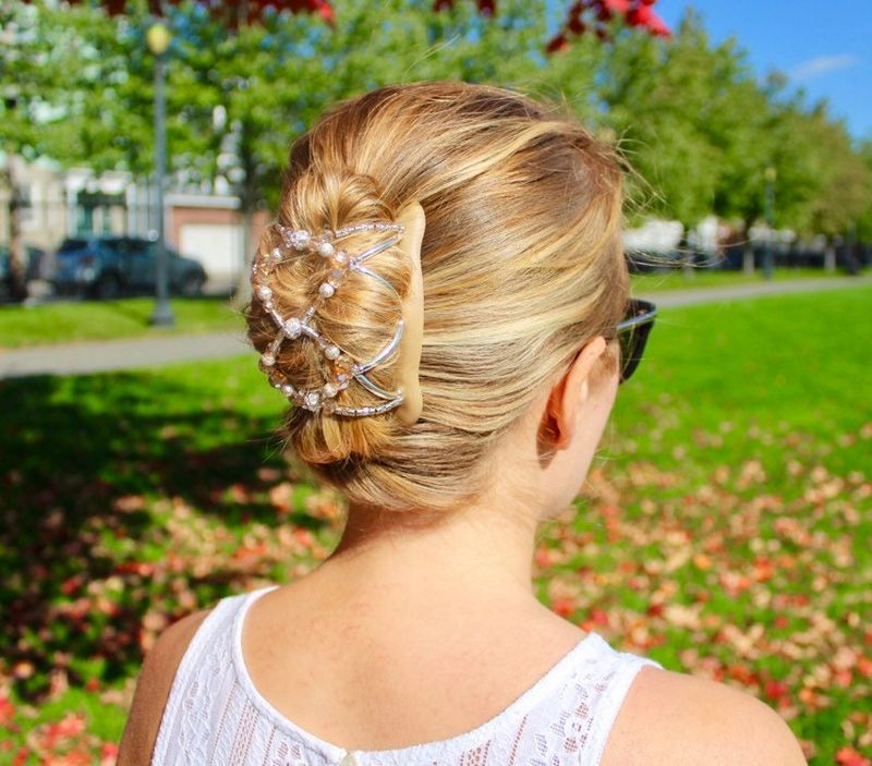 Twisted Updo with Accessories