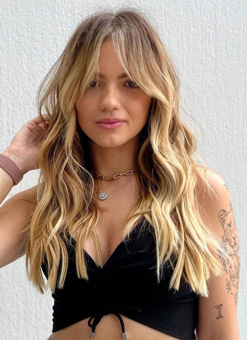 Effortless Beachy Bangs