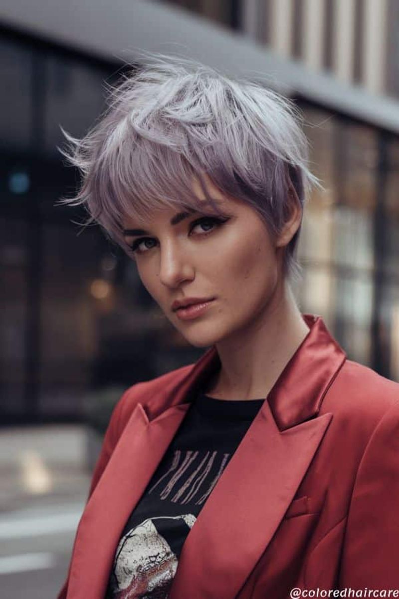 Vintage-Inspired Lilac Pixie