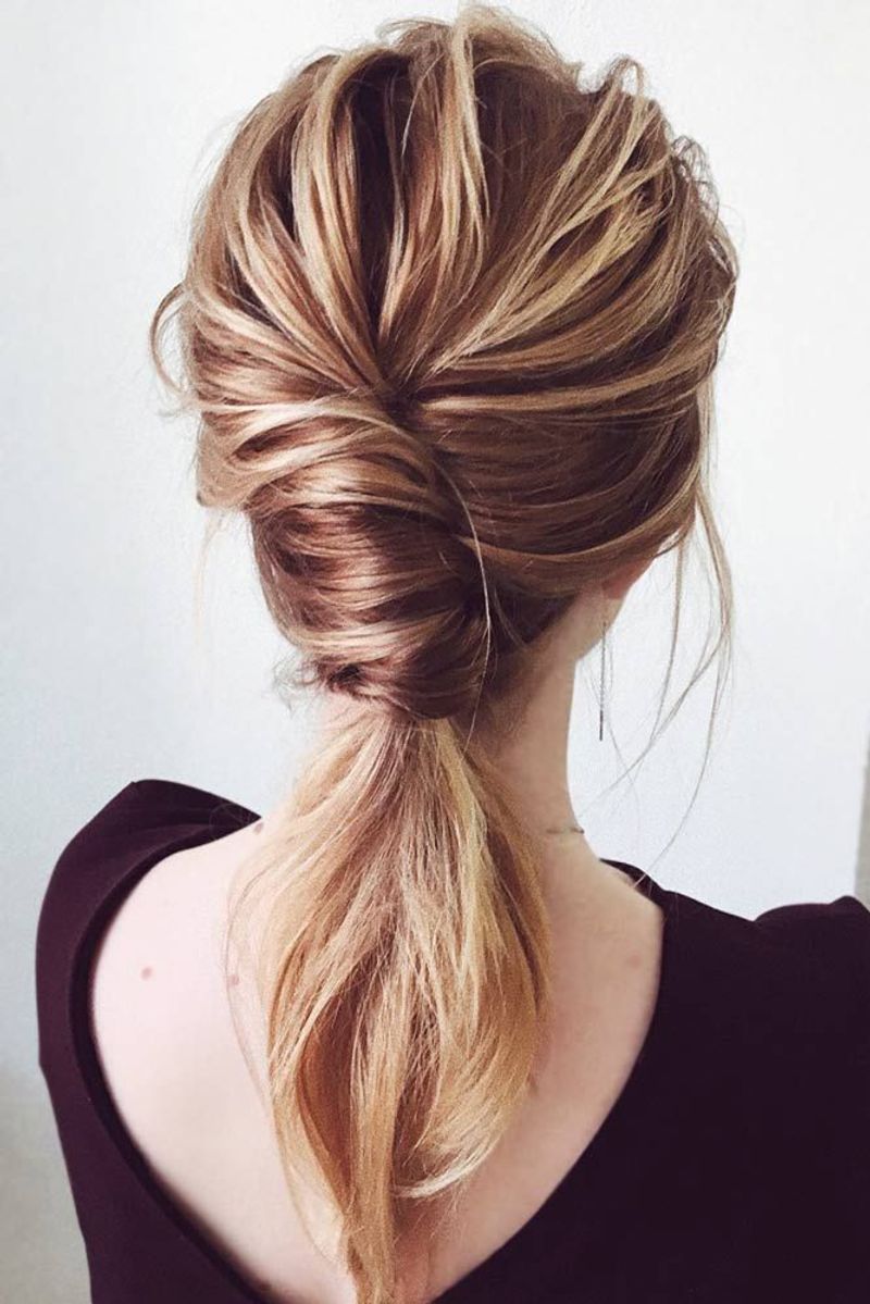 Effortless Low Ponytail Twist