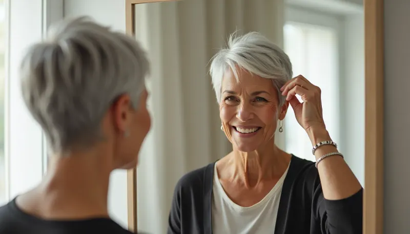Sophisticated Side-Swept Pixie