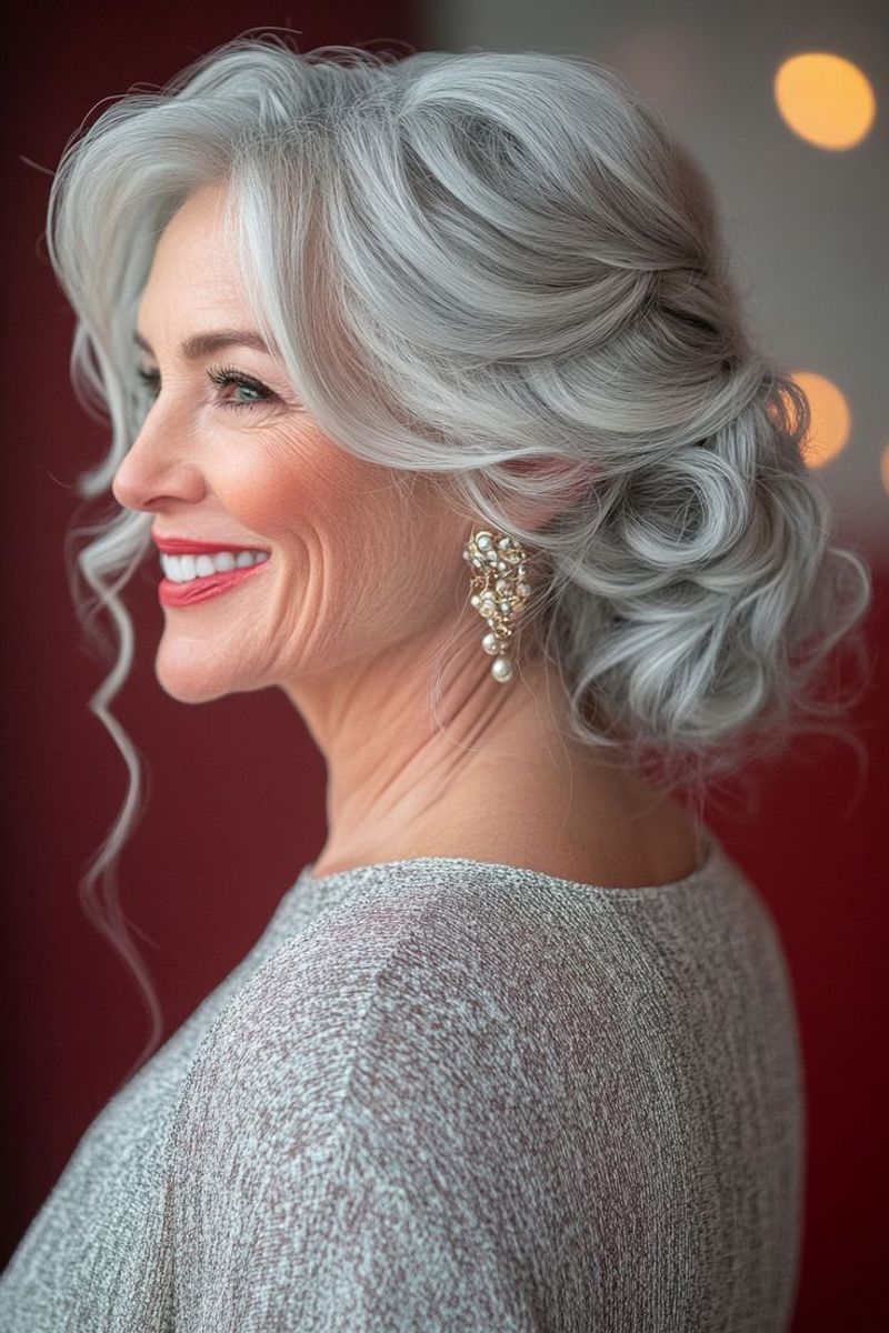 Sophisticated Updo with Soft Curls