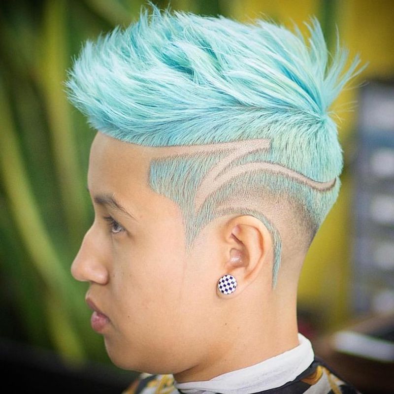 Spiky Undercut with Designs