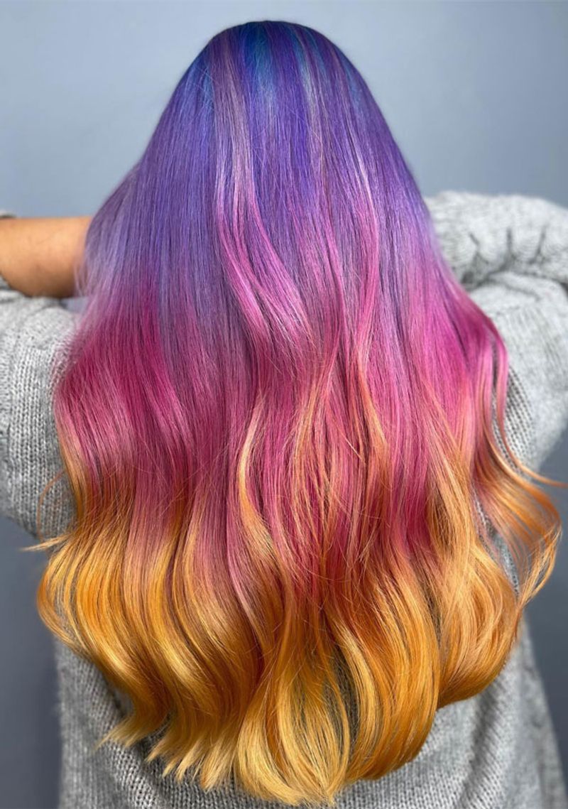 Sunset Ombre Waves