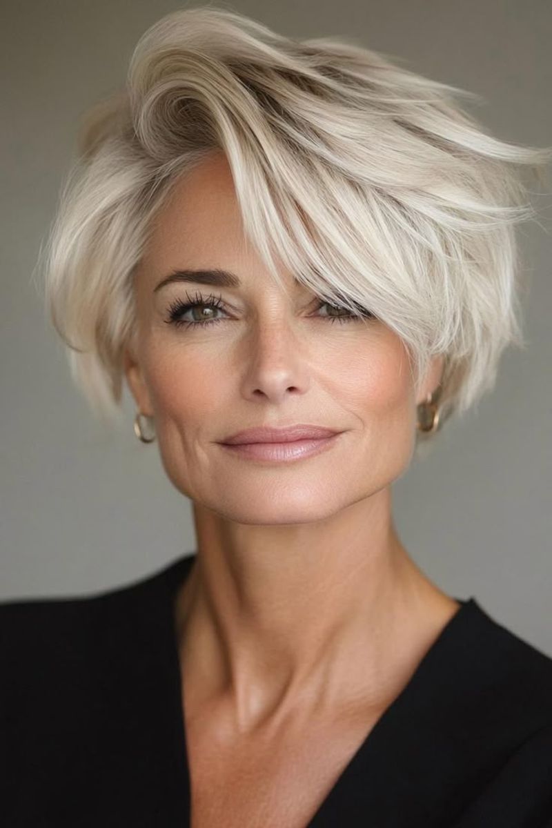 Textured Asymmetrical Bob