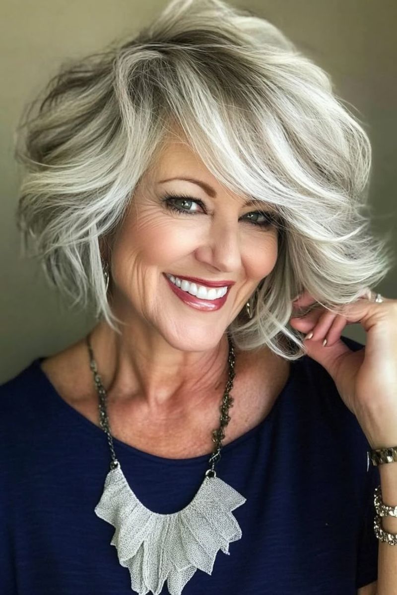 Textured Bob with Soft Waves