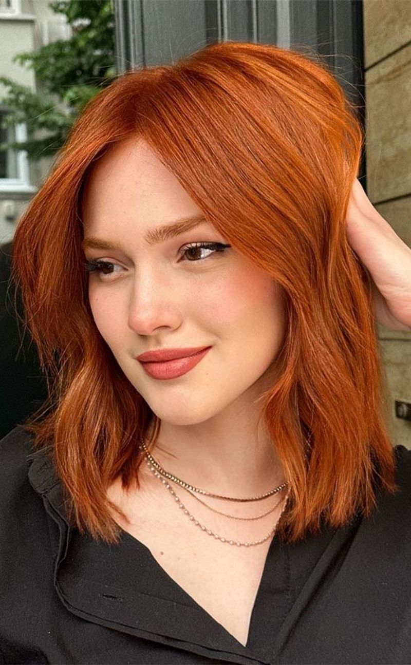 Textured Copper Bob