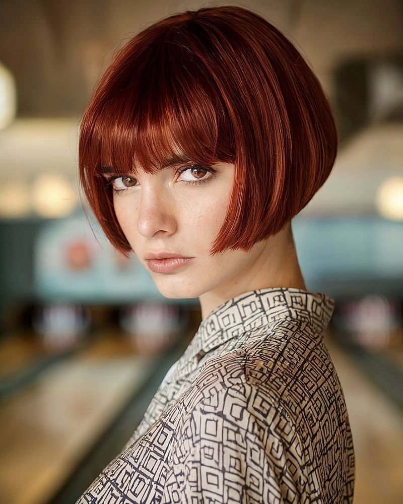 Textured Copper Pinch Bob