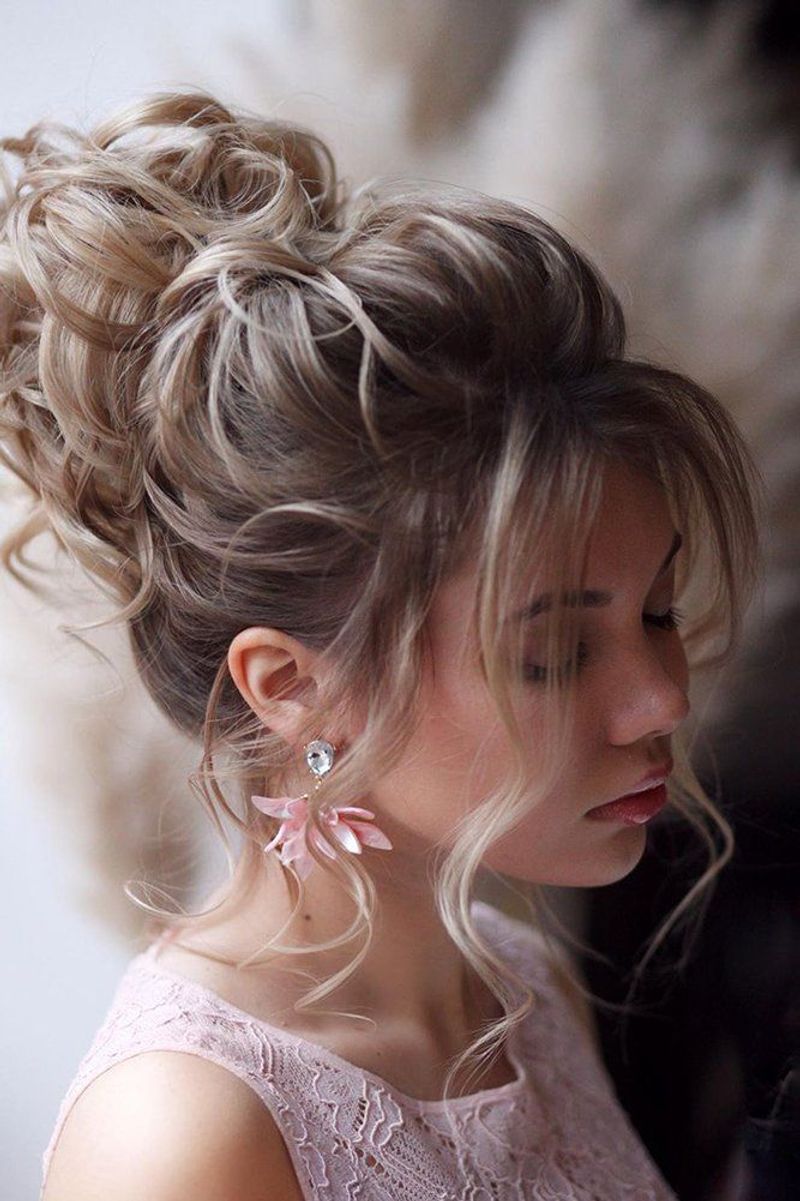 Textured Curly Bun