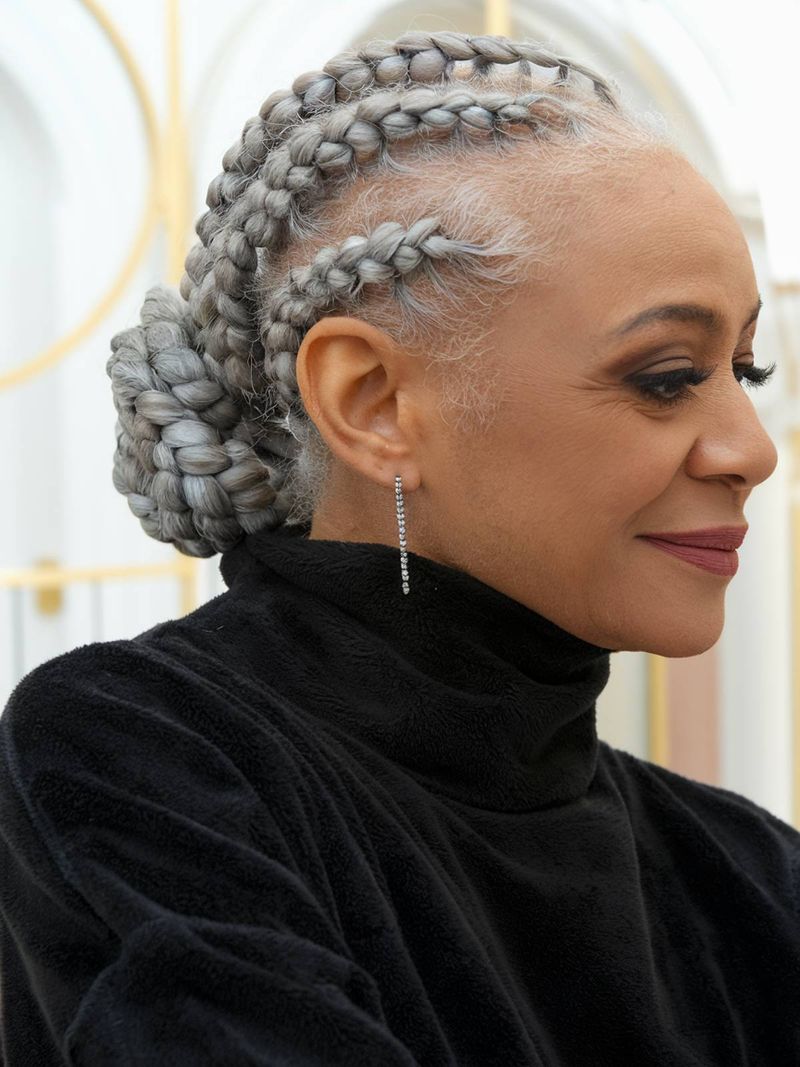 Sophisticated Updo with Braids