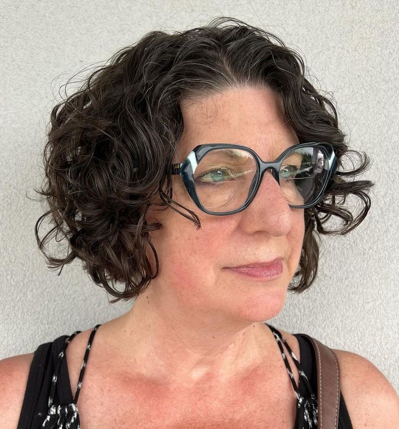 Curly Shaggy Pixie