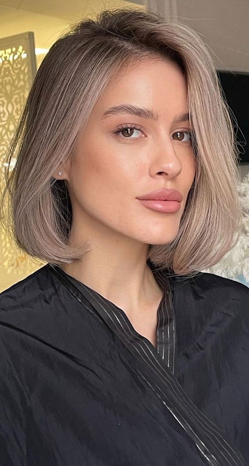 The Sleek Wavy Bob