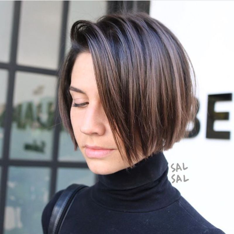 The Sleek Stacked Bob
