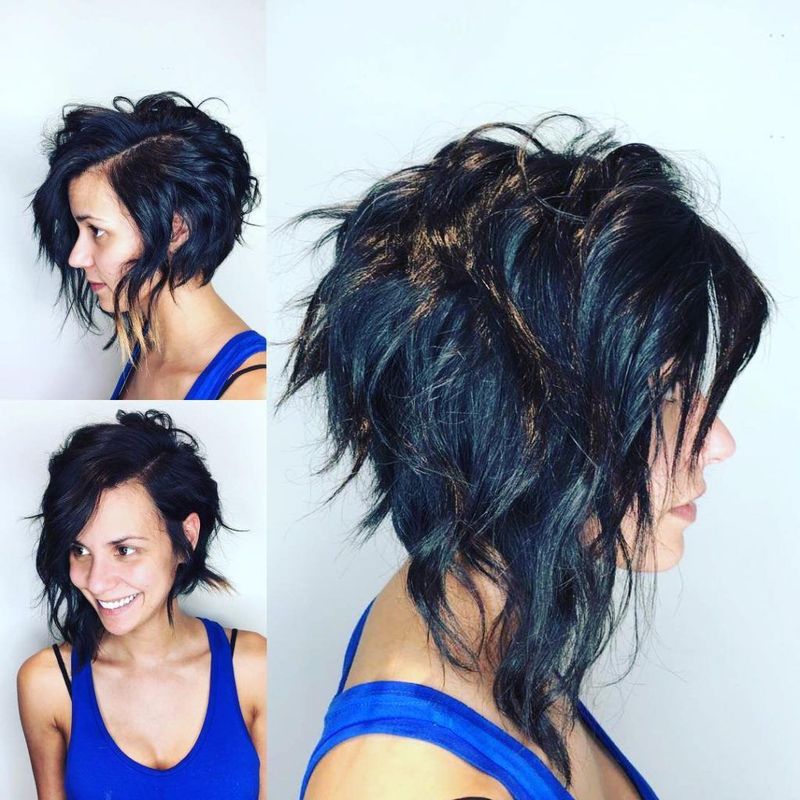 The Edgy Wavy Bob