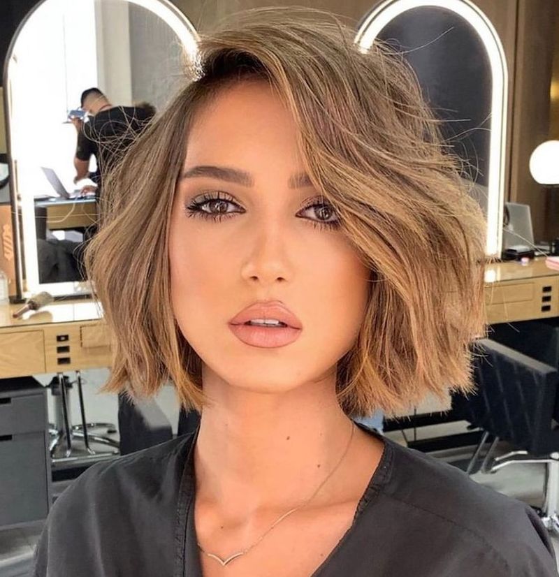 The Side-Swept Bob