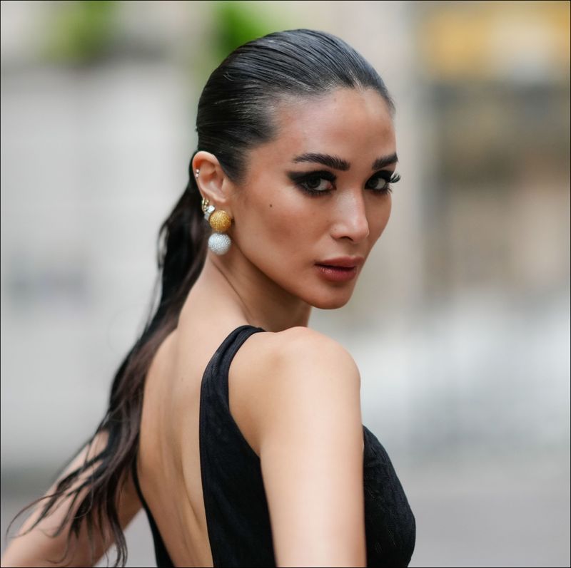Slicked-Back Ponytail