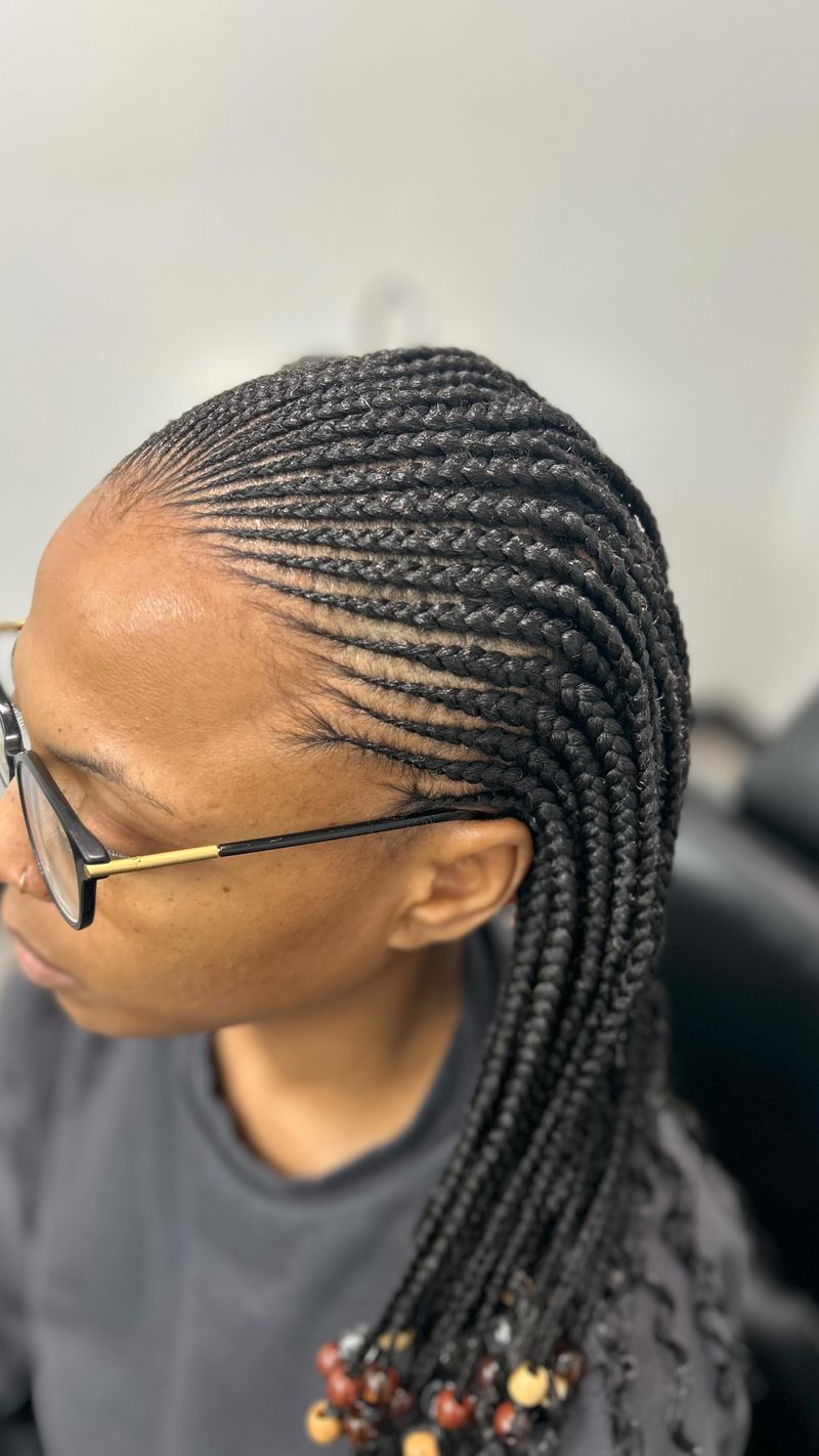 Tribal Beaded Mohawk Braids
