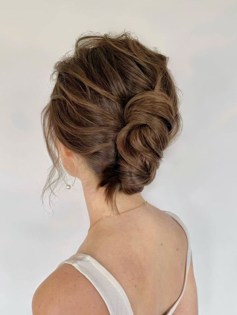 Voluminous Curly Updo