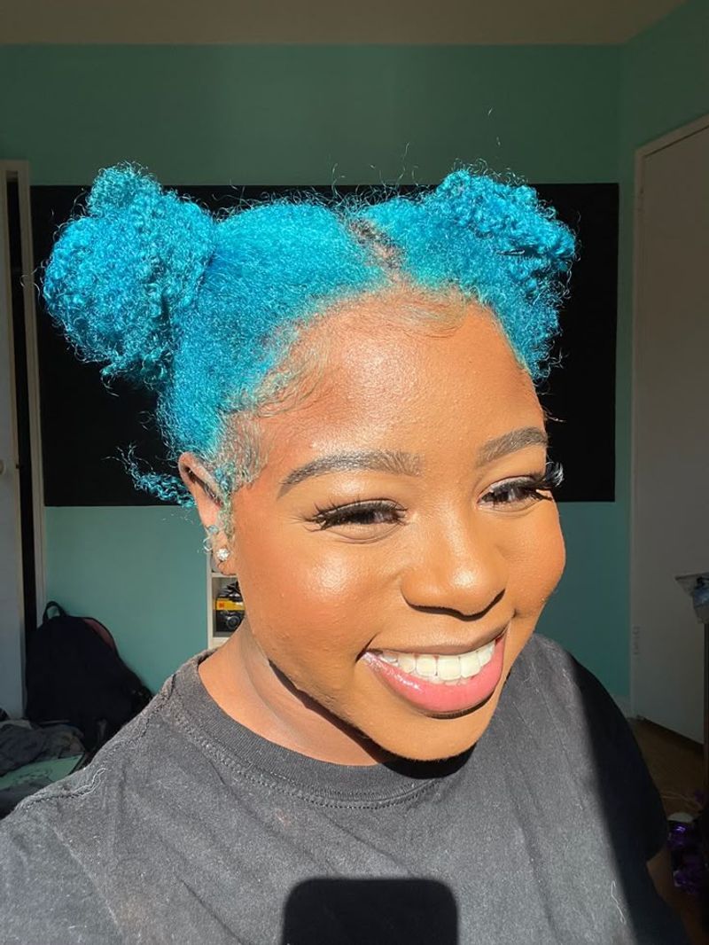 Colorful Space Buns