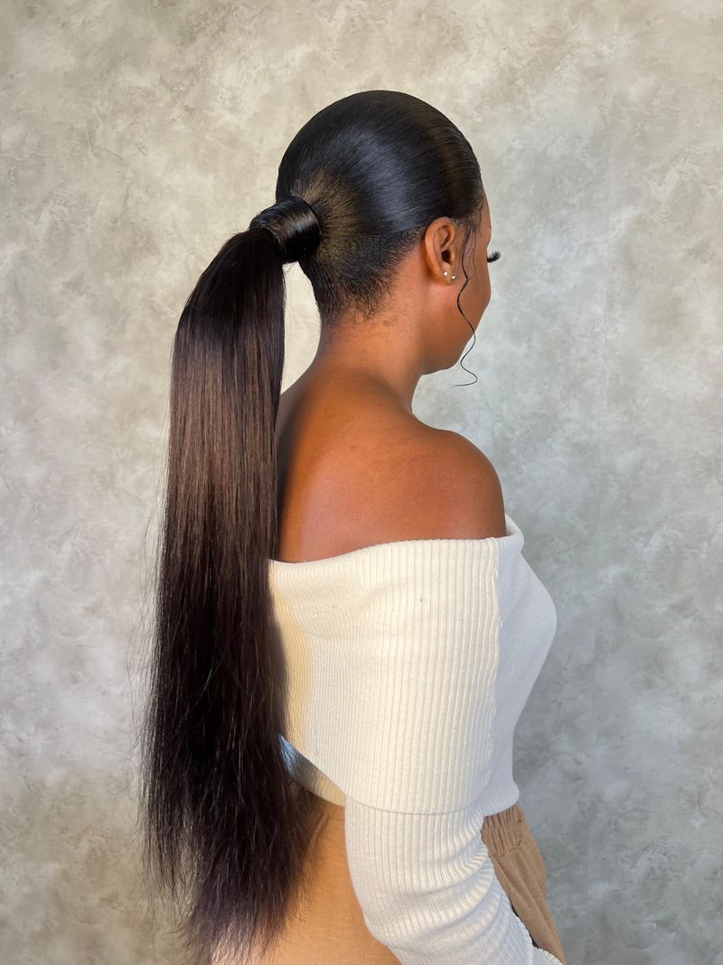 Sleek Low Ponytail