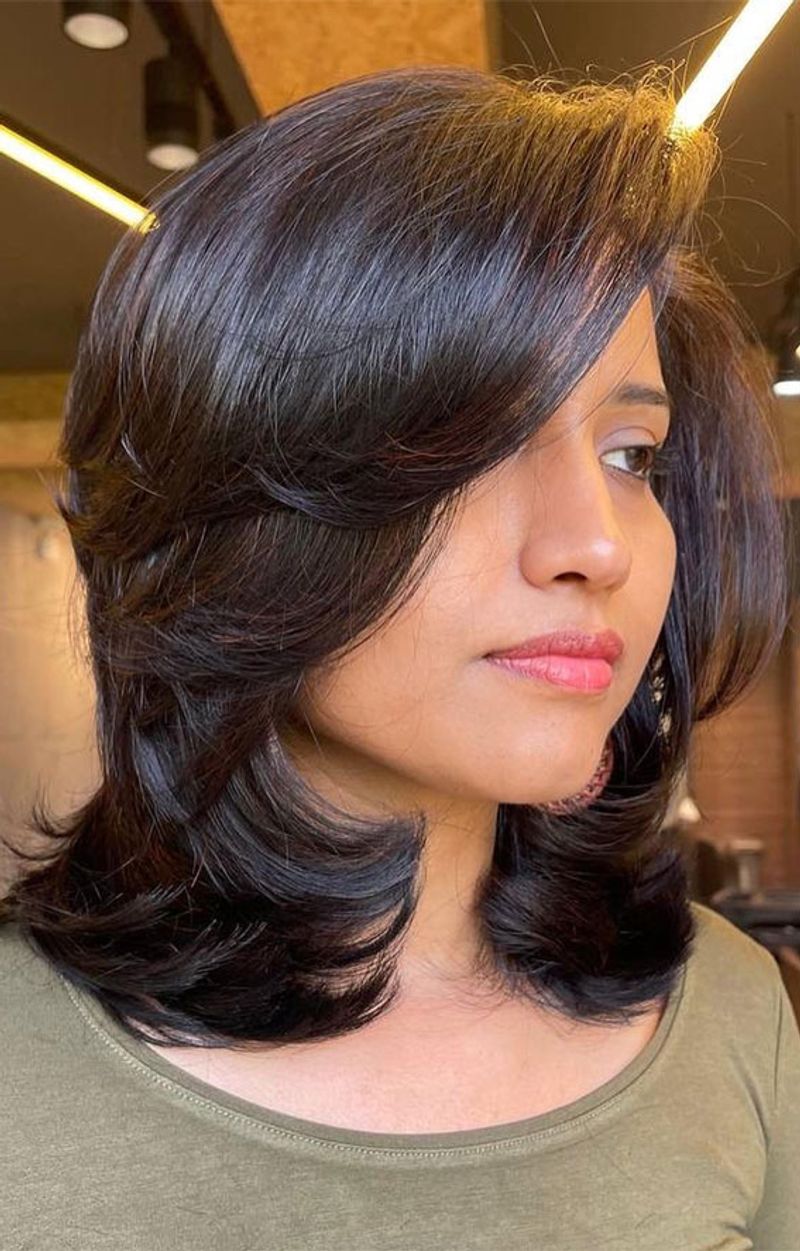 Side-Swept Bangs