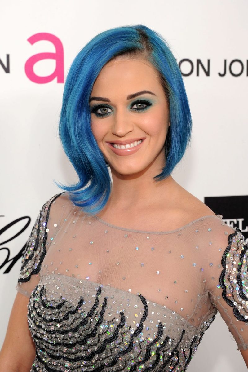 Edgy Undercut with Blue Highlights