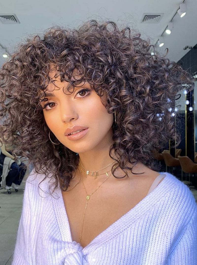 Voluminous Curly Afro