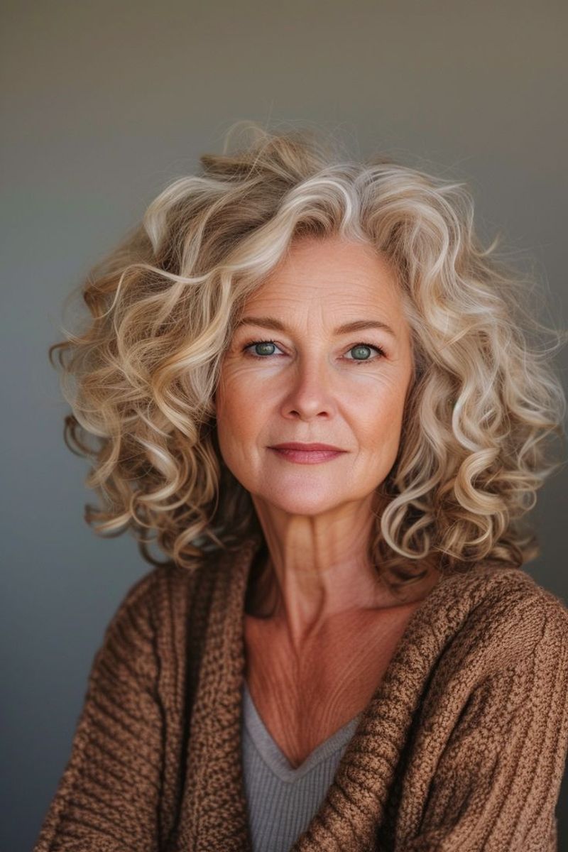 Voluminous Curly Bob