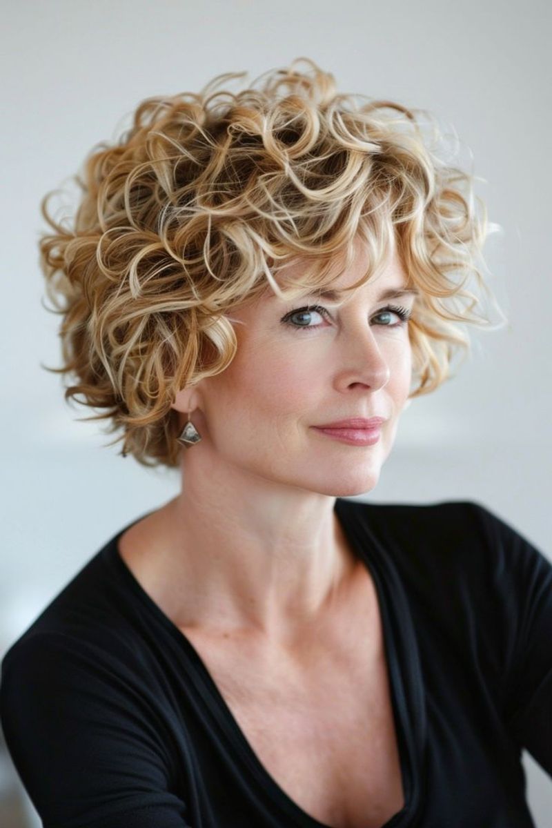 Voluminous Curly Crop