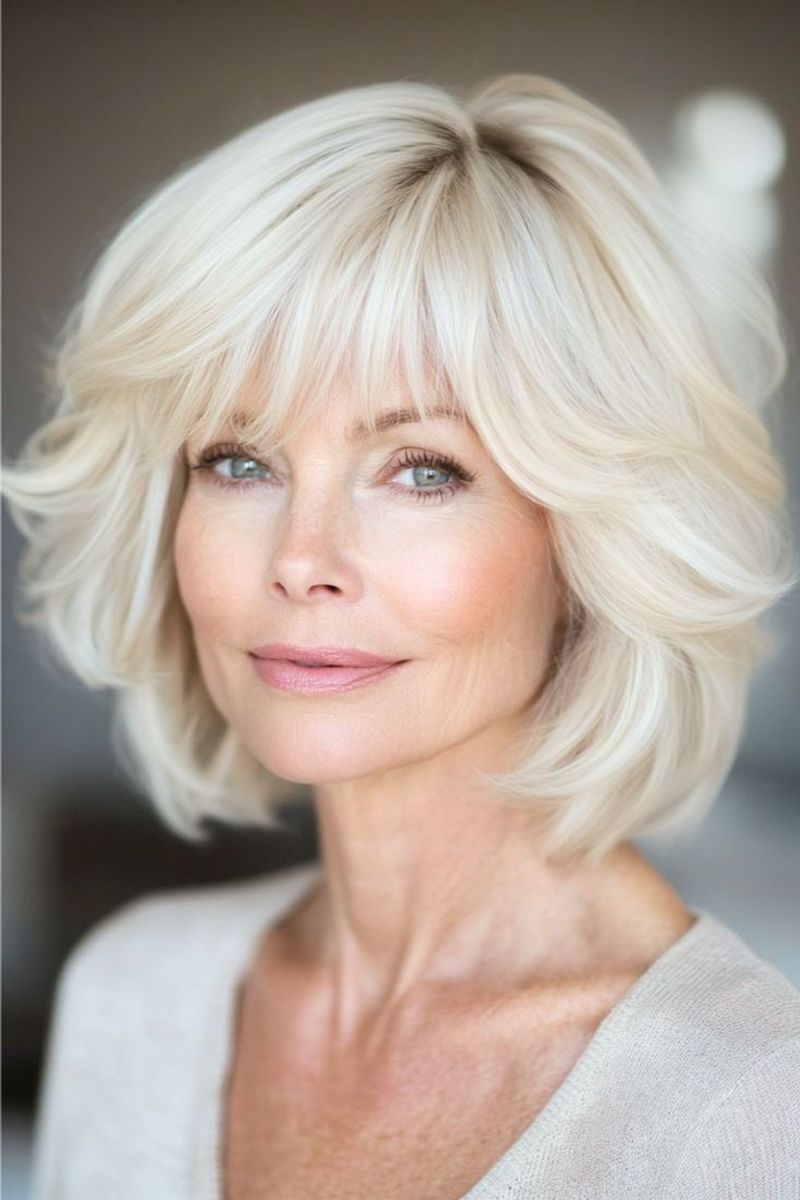 Volumized Bob with Face-Framing Layers