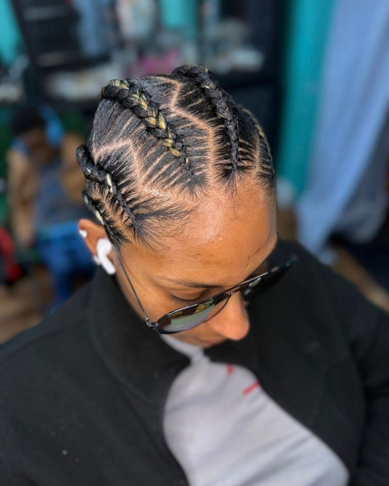 Zigzag Part Braids
