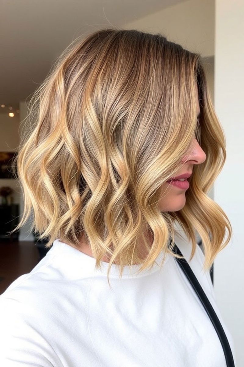 Wavy Lob with Highlights
