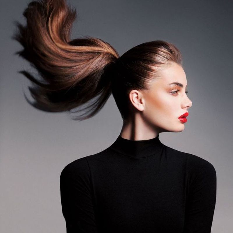 Wind-Swept Ponytail
